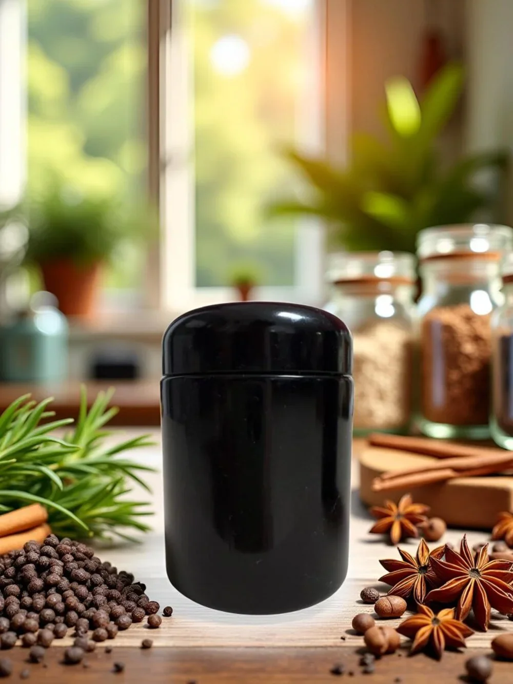 Ablaze Smell Proof Jar, Airtight Glass Container, UV Protected (250 ML)